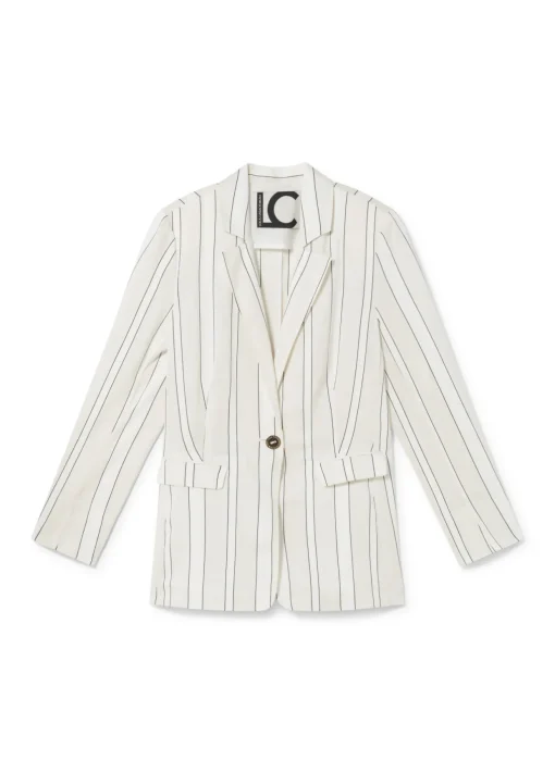 Americana blazer con rayas