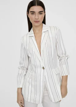 Americana blazer con rayas