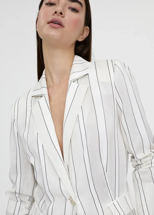 Americana blazer con rayas