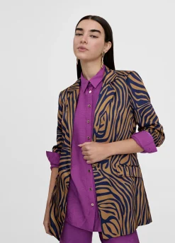 Americana estampado cebra
