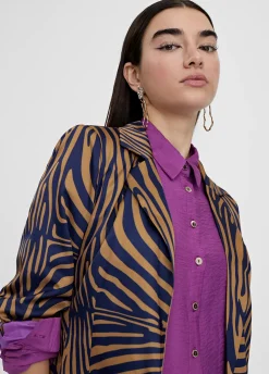Americana estampado cebra