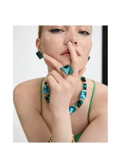 Anillo cristal animal print