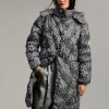Anorak acolchado animal print