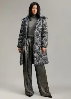 Anorak acolchado animal print