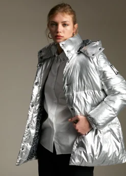 Anorak acolchado metalizado
