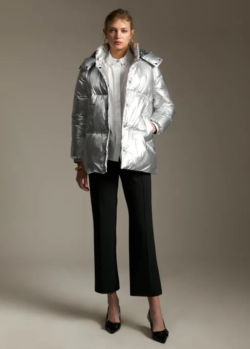 Anorak acolchado metalizado