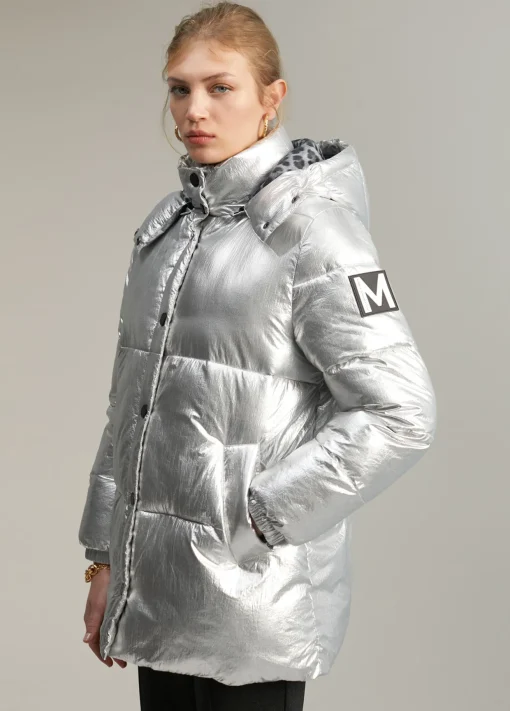 Anorak acolchado metalizado