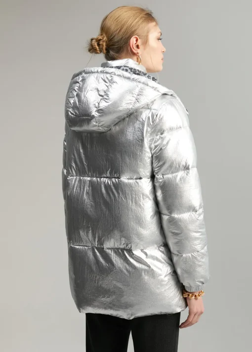 Anorak acolchado metalizado