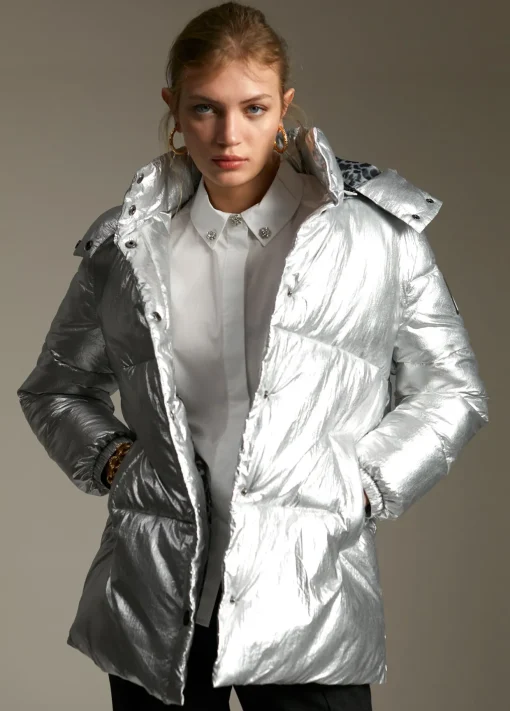 Anorak acolchado metalizado