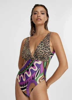 Bañador Animal Print y Paisley
