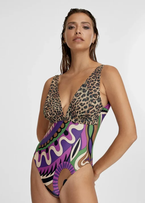 Bañador Animal Print y Paisley