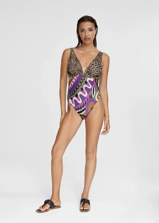 Bañador Animal Print y Paisley