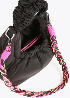 Bandolera acolchada asa trenzada