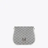 Bandolera gris jacquard