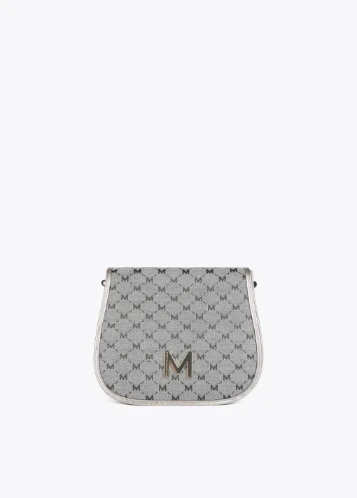 Bandolera gris jacquard
