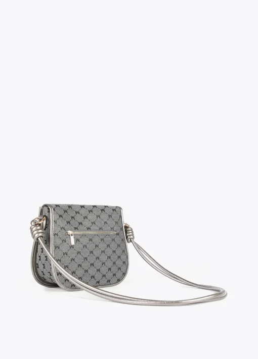 Bandolera gris jacquard
