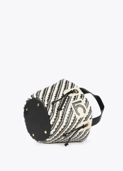 Bandolera tipo cesta efecto rafia