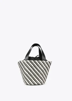 Bandolera tipo cesta efecto rafia