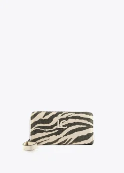 Billetero grande tejido zebra