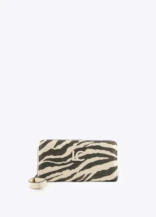 Billetero grande tejido zebra