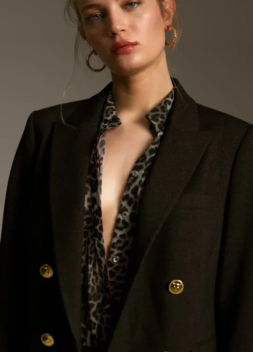 Blazer botón animal