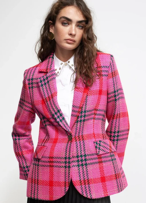 Blazer cuadros tweed