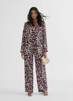Blazer estampada animal