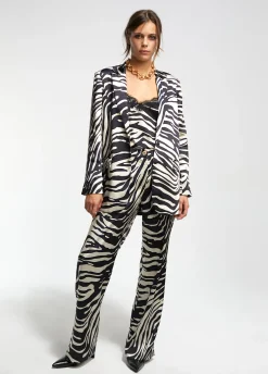 Blazer estampada cebra