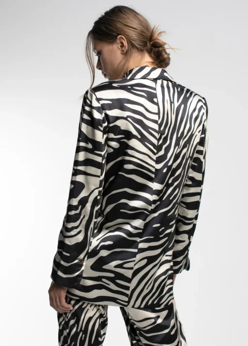 Blazer estampada cebra