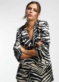 Blazer estampada cebra