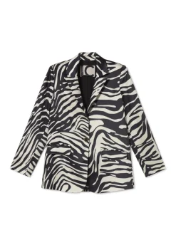 Blazer estampada cebra