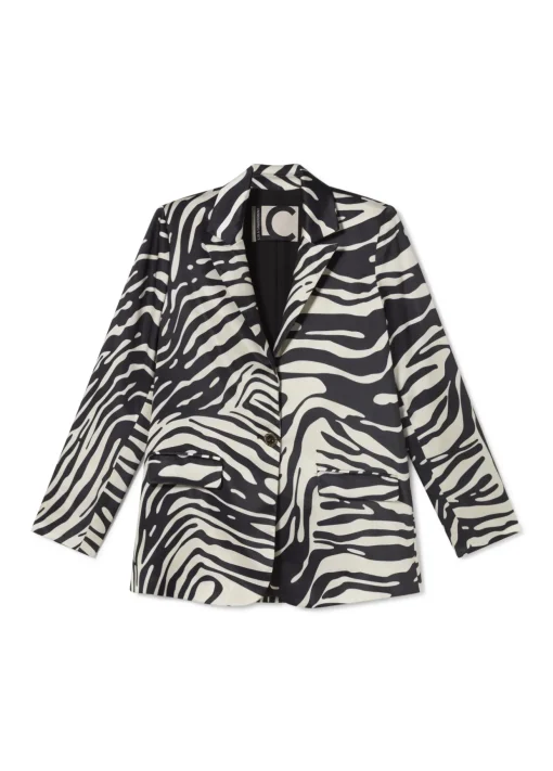Blazer estampada cebra