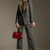 Blazer jacquard animal print