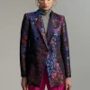 Blazer jacquard estampado