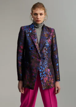 Blazer jacquard estampado