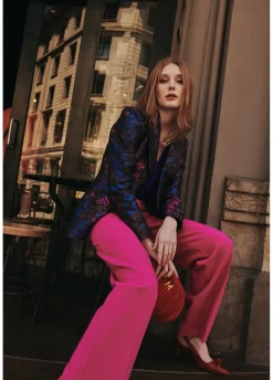 Blazer jacquard estampado