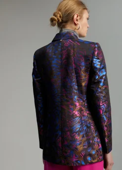 Blazer jacquard estampado