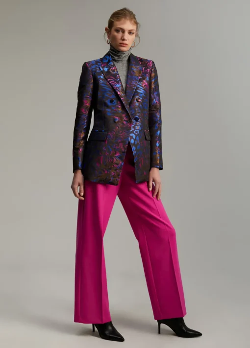 Blazer jacquard estampado