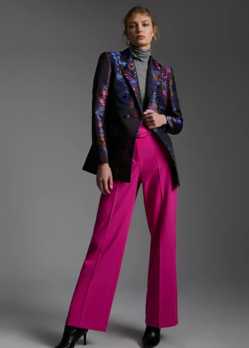 Blazer jacquard estampado