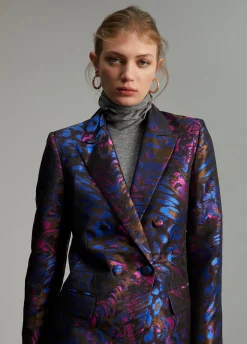 Blazer jacquard estampado