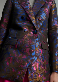 Blazer jacquard estampado