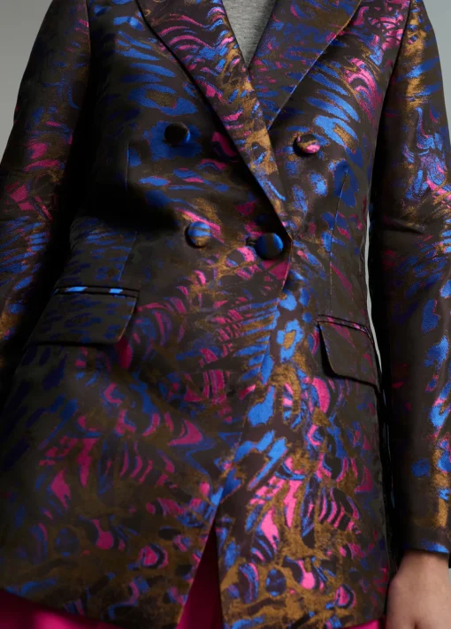 Blazer jacquard estampado