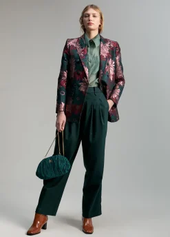 Blazer jacquard floral