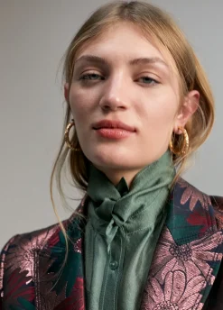 Blazer jacquard floral