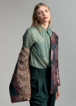 Blazer jacquard floral