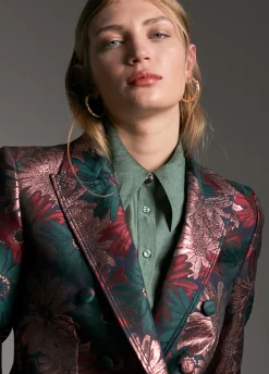 Blazer jacquard floral