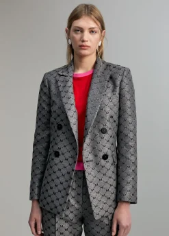 Blazer jacquard monograma