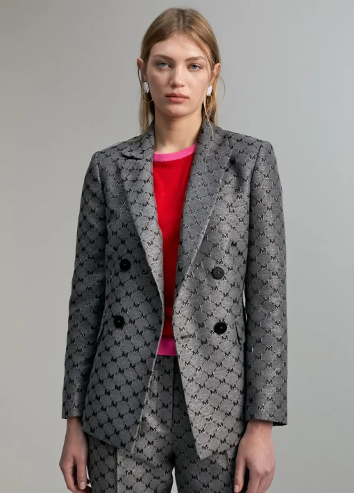 Blazer jacquard monograma