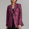 Blazer jacquard serpiente