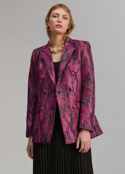 Blazer jacquard serpiente